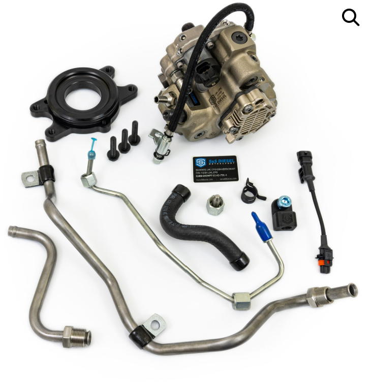 An LML CP3 Conversion kit showing all of the parts included displayed in front of a white background.
